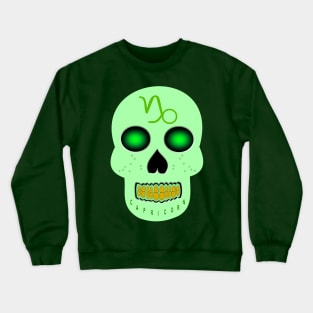 Star Sign Skull Capricorn Crewneck Sweatshirt